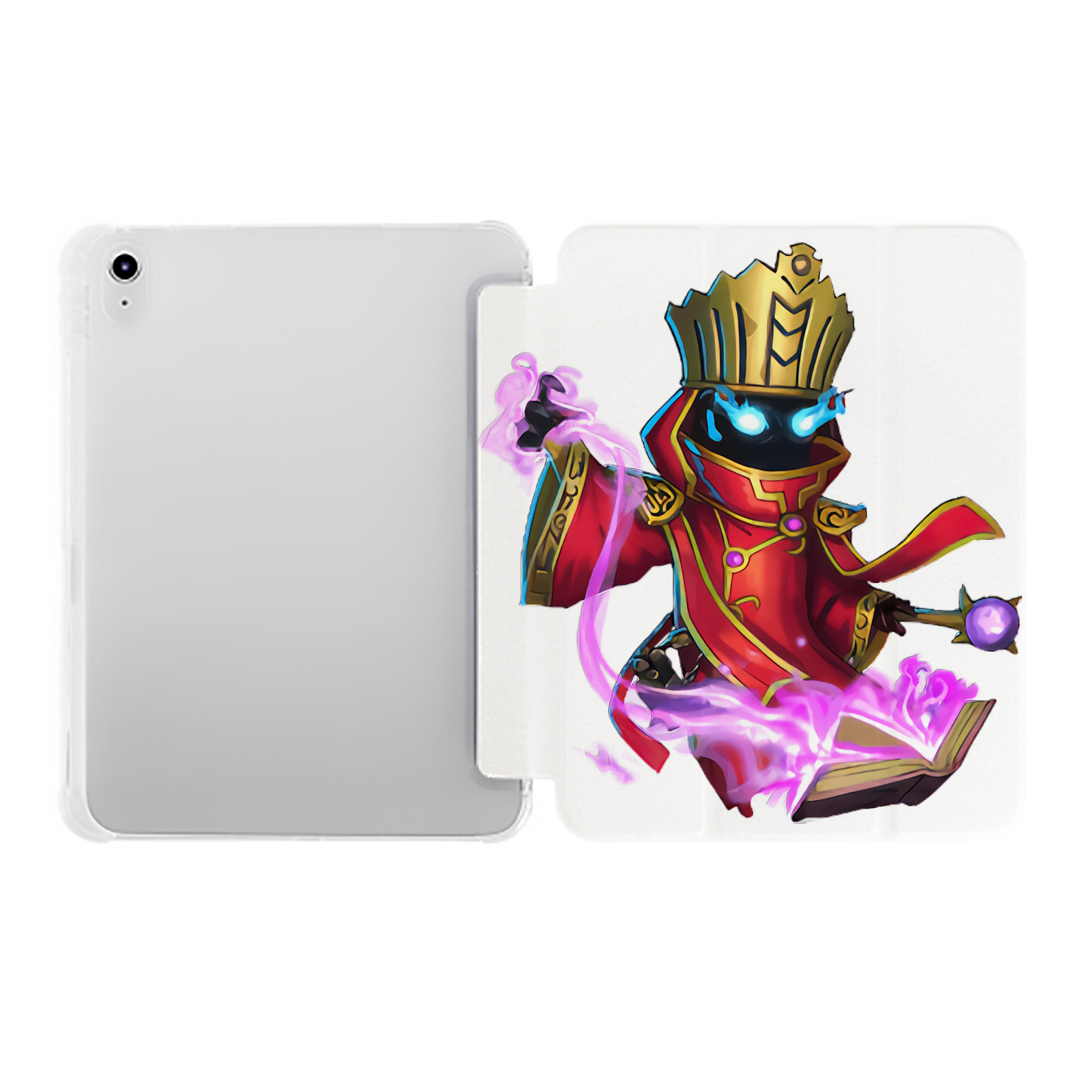 （画像用） リーグ・オブ・レジェンド League of Legends LOL IPad ケース ペン収納付き 三つ折りスタンド PUレザー×シリコン 対応機種9.5/10.5/10.9インチ